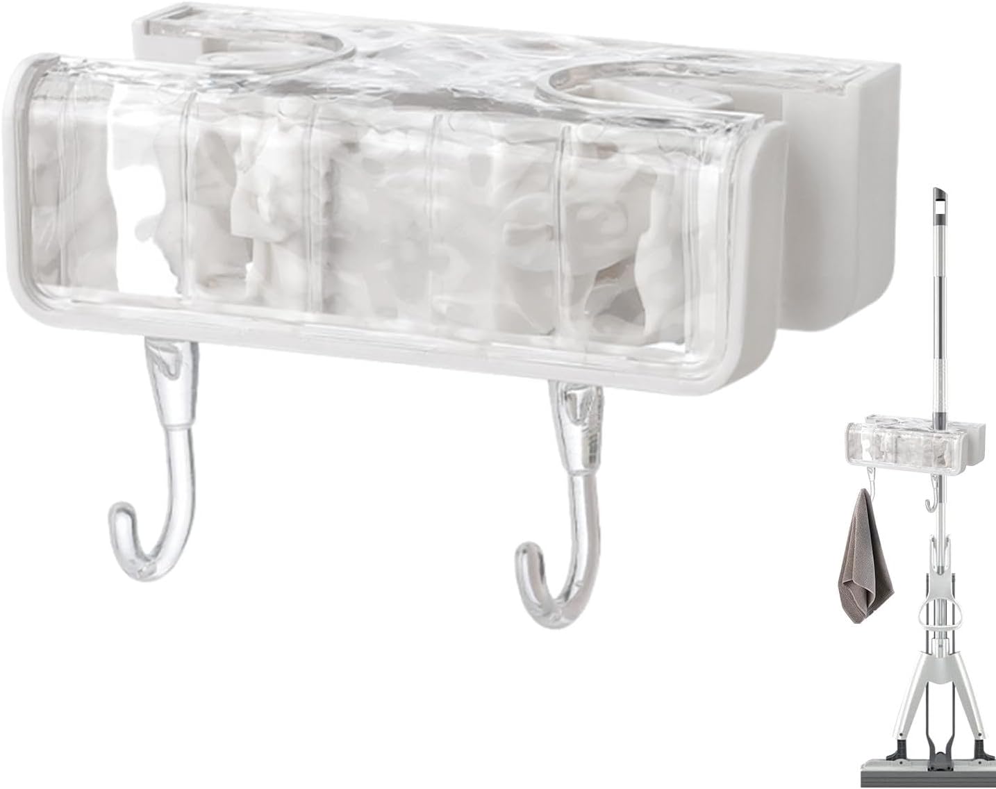 Organiseur De Rangement Pour Balais, Support Mural, Sans Perçage, Organiseur De Balai à Balai, Organiseur De Balais, Adhésif Mural, Support De Balai Convivial Pour Brosses, Chiffons
