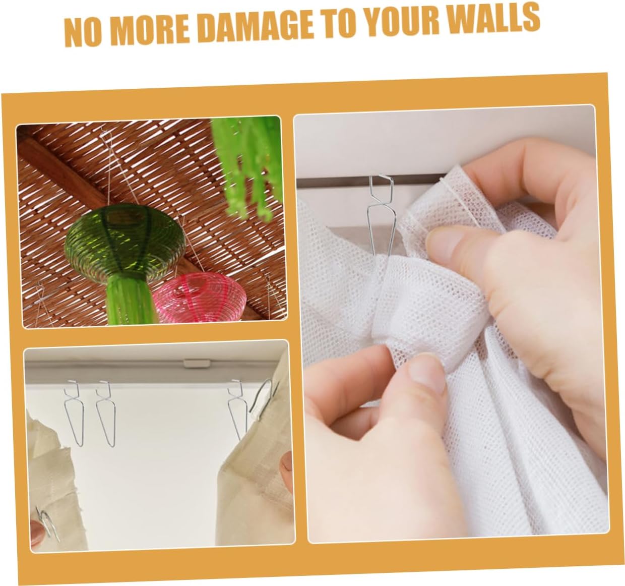 Ciieeo 30pièces Crochets De Suspension Pour Faux Plafond Clips Pour Dalles Supports De Plafond Robustes Installation Facile Sans Perçage Pour Maison Et Bureau