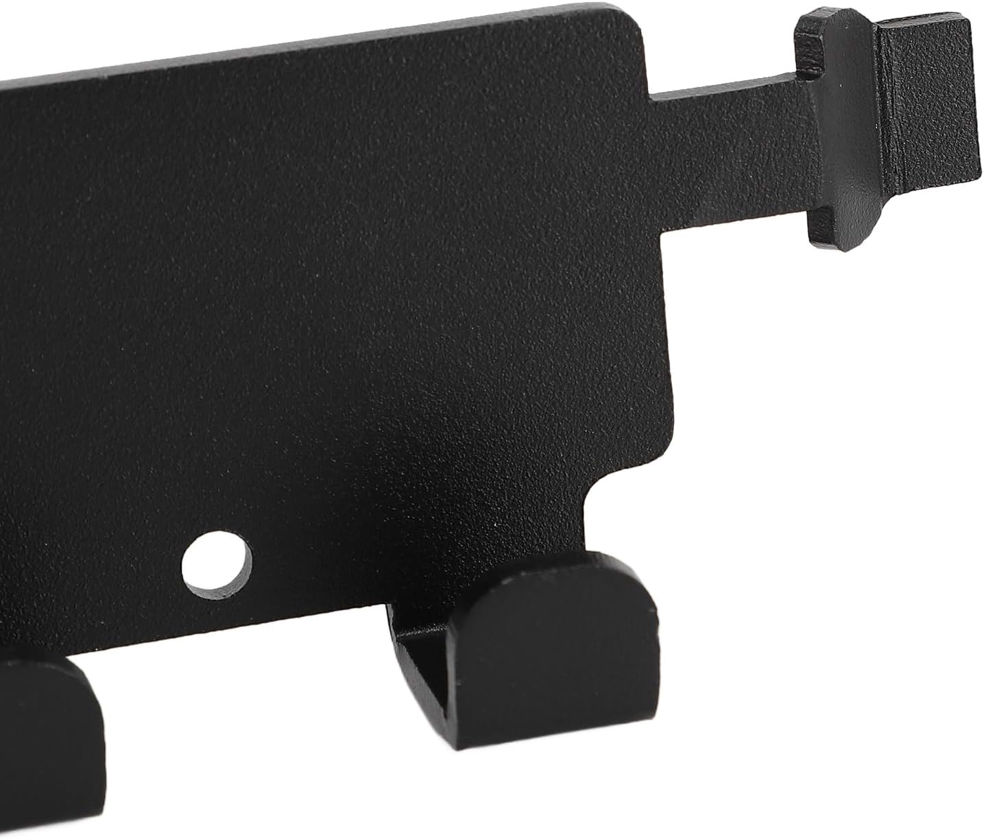 SIXRUN Étagère De Rangement Pour Outils En Alliage D'aluminium Avec 5 Crochets, Facile à Installer Pour Garage, Camping-car, Van, Camion, Noir
