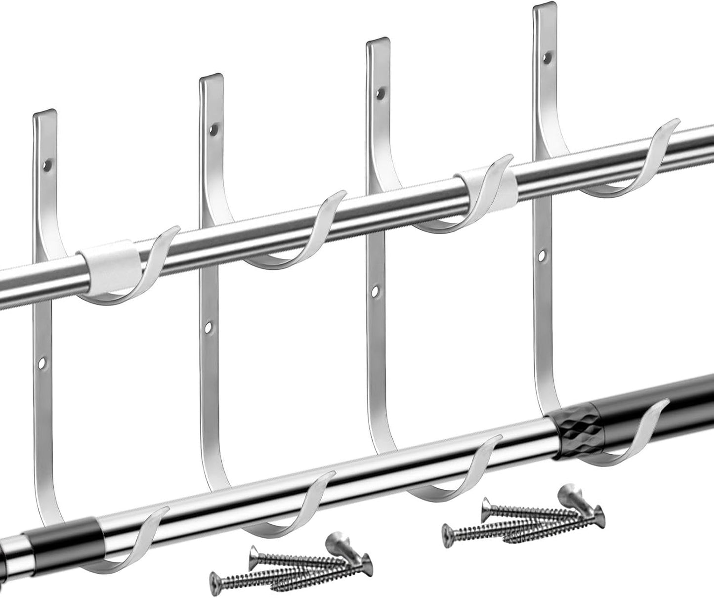 Générique Support Perche Piscine | Robuste En D'Aluminium - Crochet De Clôture Pour Tuyau De Piscine,Pour Mur, Rambarde, Épuisettes, Brosses, Outils, Accessoires, Perches Télescopiques, Tuyaux