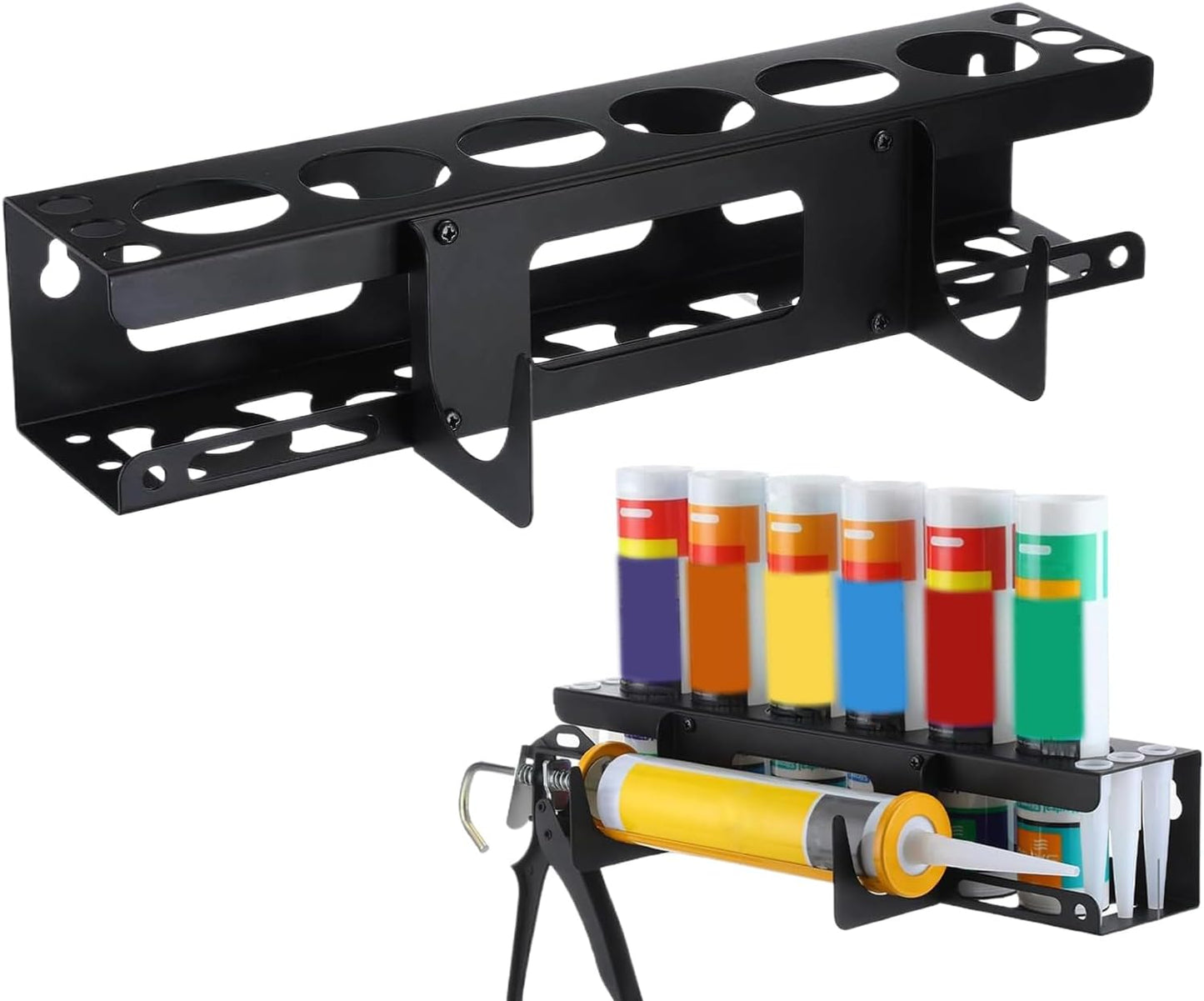 Porte-Tubes Pour Soudure Et Mastic,Support Mural Robust Pour Tubes - Rangement Pour Outils De Professionnels En Rénovation Et Maintenance