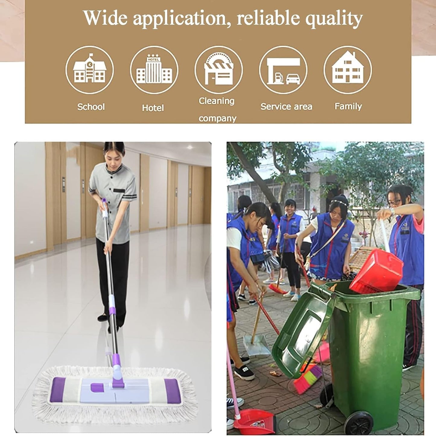 Support De Rangement Pour Balai Et Serpillière, Support Mobile Pour Balai Et Serpillière, Chariot à Outils De Jardin, Support Pour Balai Et Serpillière, Avec Roue à 360°, F