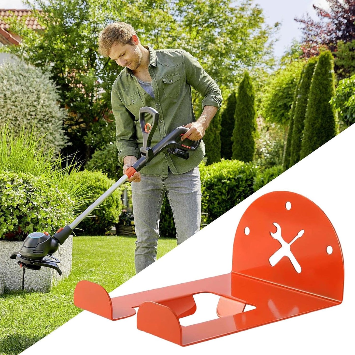 Organisateur D'Outils De Jardin,Rangement Gain De Place - Organisateur De Stockage Pour Outils Sans Fil | Pour Atelier Cave Hommes Père Enthousiastes De Jardinage