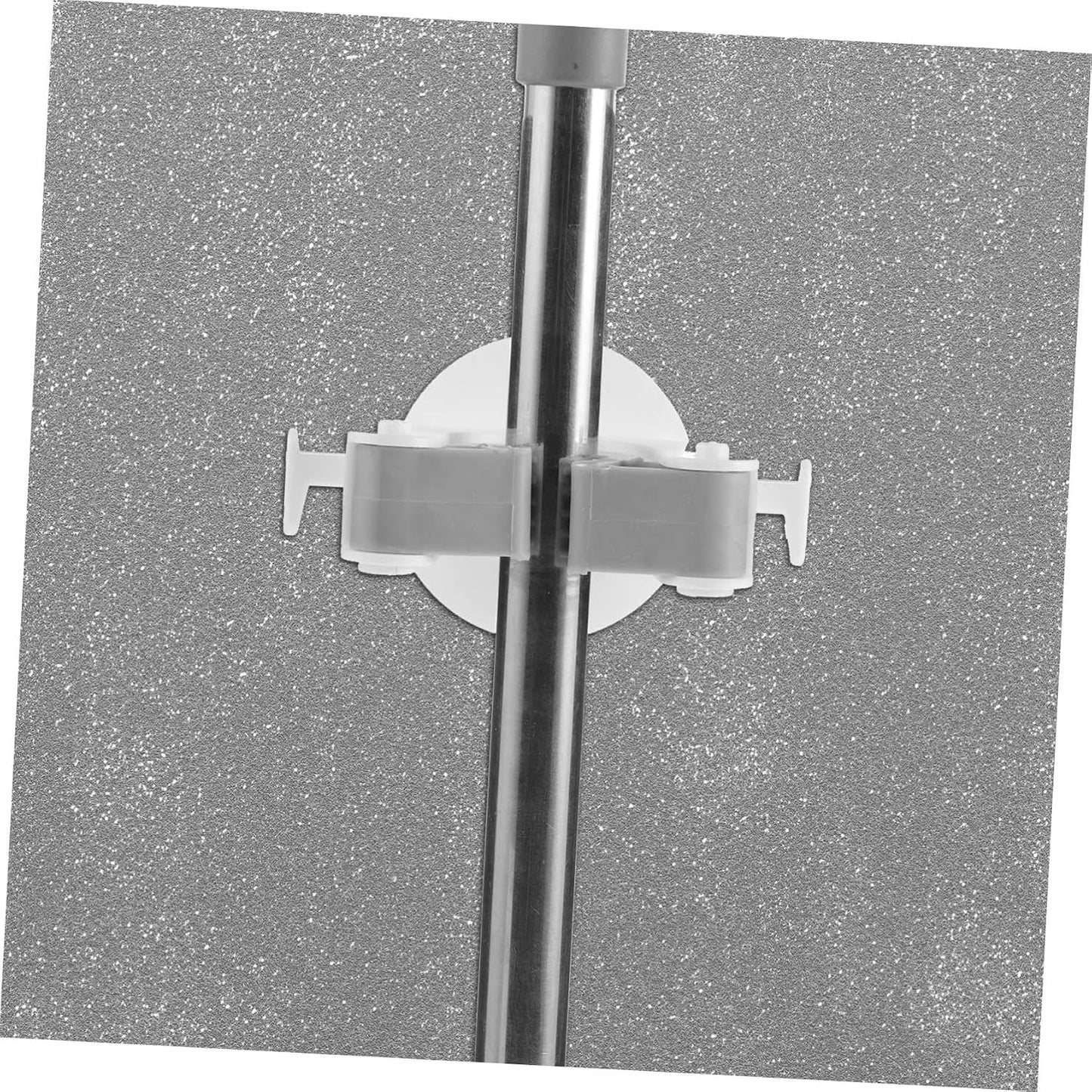 Ciieeo Lot De 2 Crochets Porte-balai En Plastique Blanc Autocollants, Étanches, Organisateurs Pratiques Pour Salle De Bain Cuisine, Support Mural Sans Perçage