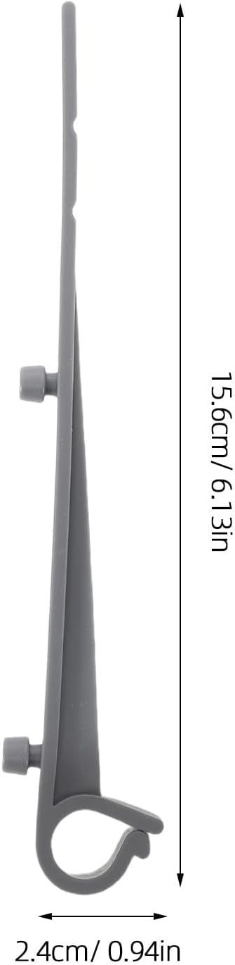  SEWACC Lot De 20 Crochets En Plastique Pour Installation De Gouttière - Clips Durables Pour Usage Domestique Et Commercial