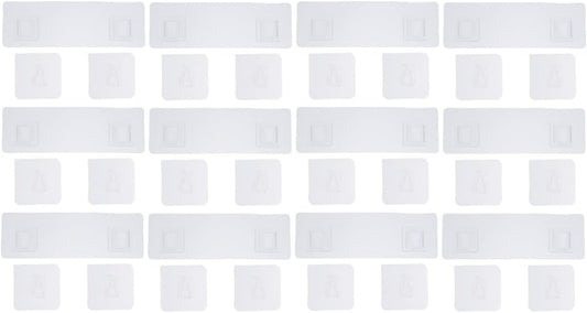  Cabilock Lot De 2 Clips Adhésifs Pour Rangement Mural Sans Trace Faciles à Décoller 30 Pièces