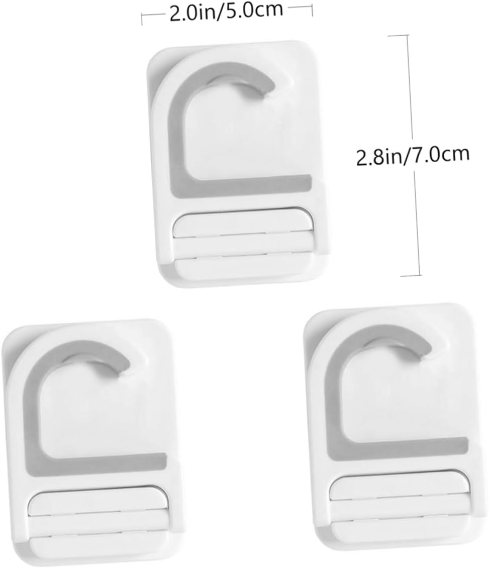  Cabilock 3pièces Support Mural Pour Balai Crochet Et Pinces Pratiques Sans Perçage Pour Balai Serpillère Parapluie