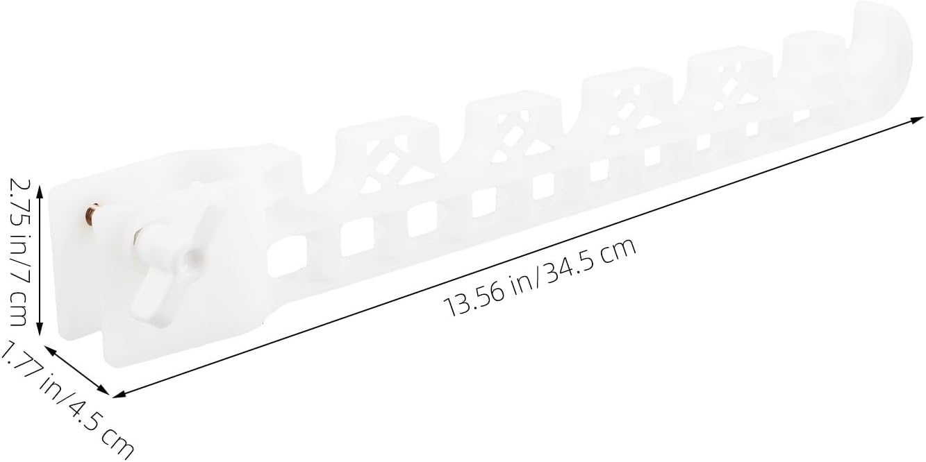  Healeved Support Mural Multifonctionnel Accessoires Ailes En Plastique Blanc, Étendoir à Linge Pliable Sans Perçage, Gain De Place Compact Pour Appartements Et Voyages