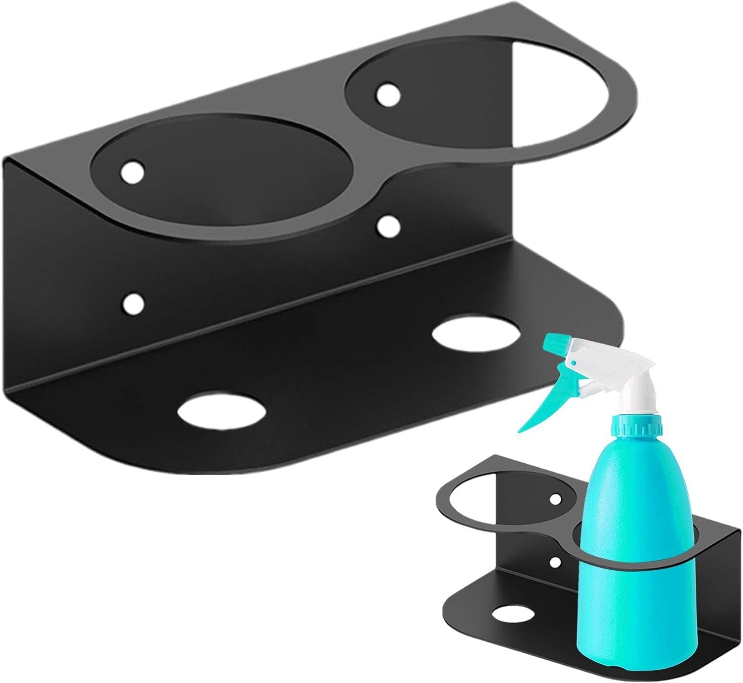 GENERIC Support Pour Flacon Pulvérisateur – 10,7 X 10,4 X 9,4 Cm – Support De Rangement Portable Pour Peinture – Support Mural En Acier Pour La Maison, Le Garage | Organiseur De Bouteilles De Peinture Tout