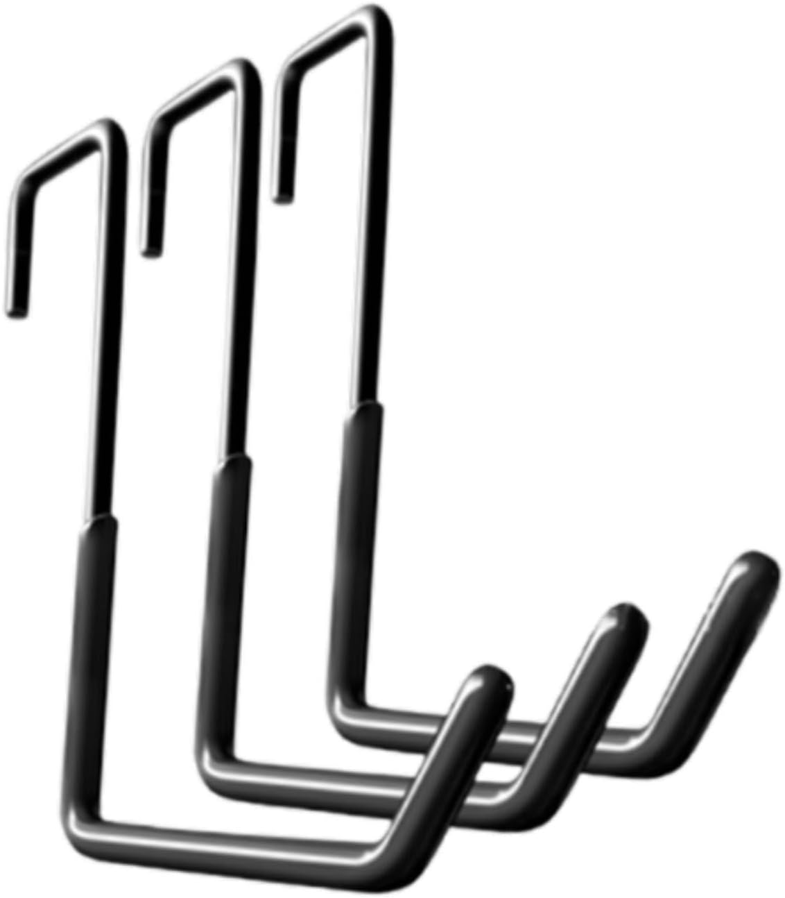  Ensemble De 3 Crochets De Garage, Supports De Vélo Robustes, Porte-Outils, Crochets Muraux De Rangement En Fer, Solution Gain De Place Pour Garage, En, Noir