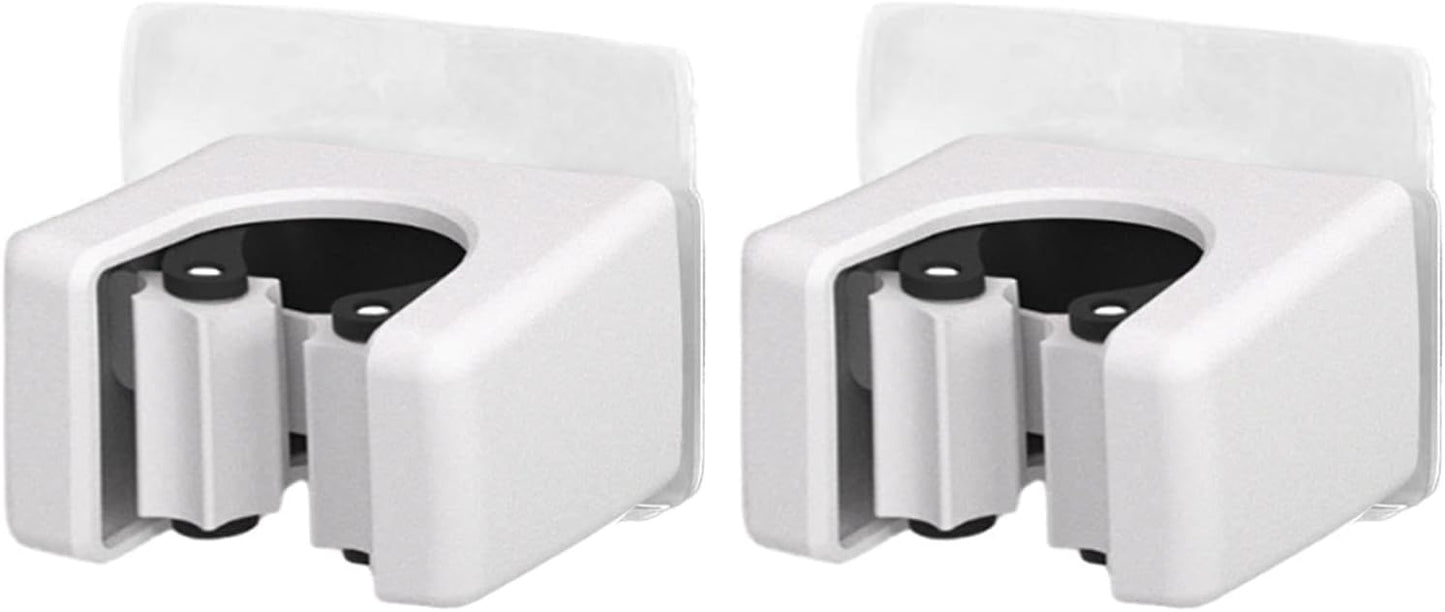 GENERIC Lot De 2 Supports Muraux Robustes Pour Balai, économiseur D'espace, Organiseur De Rangement Pour La Maison, La Buanderie, Le Hangar, Le Bureau, L'appartement, Les Outils De Nettoyage, La Pelle à