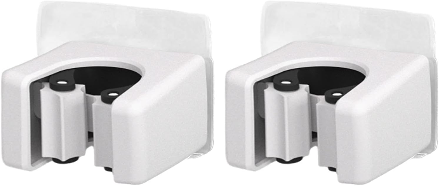 GENERIC Lot De 2 Supports Muraux Robustes Pour Balai, économiseur D'espace, Organiseur De Rangement Pour La Maison, La Buanderie, Le Hangar, Le Bureau, L'appartement, Les Outils De Nettoyage, La Pelle à