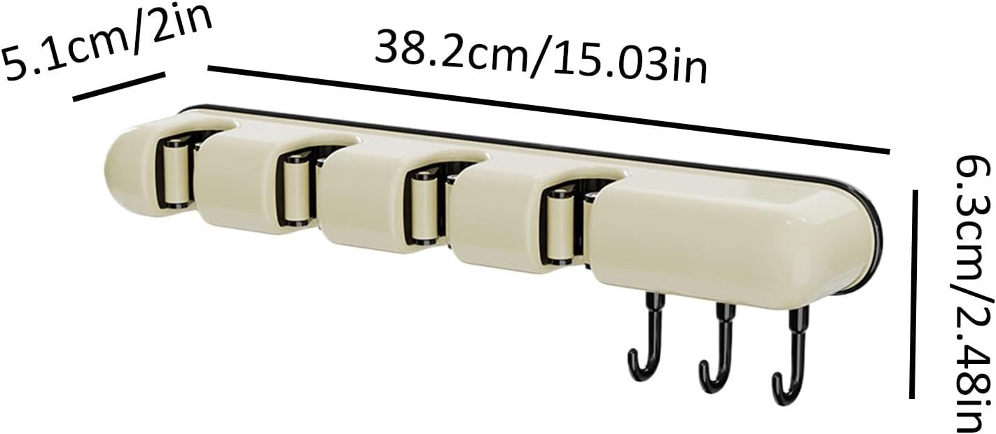  Organiseur D'outils De Cuisine, Porte-outils De Garage, Support De Balai Sans Perçage, Organisateur D'outils Multifonctionnel, Organisateur D'outils De Jardin, Organisateur De Balais Et De