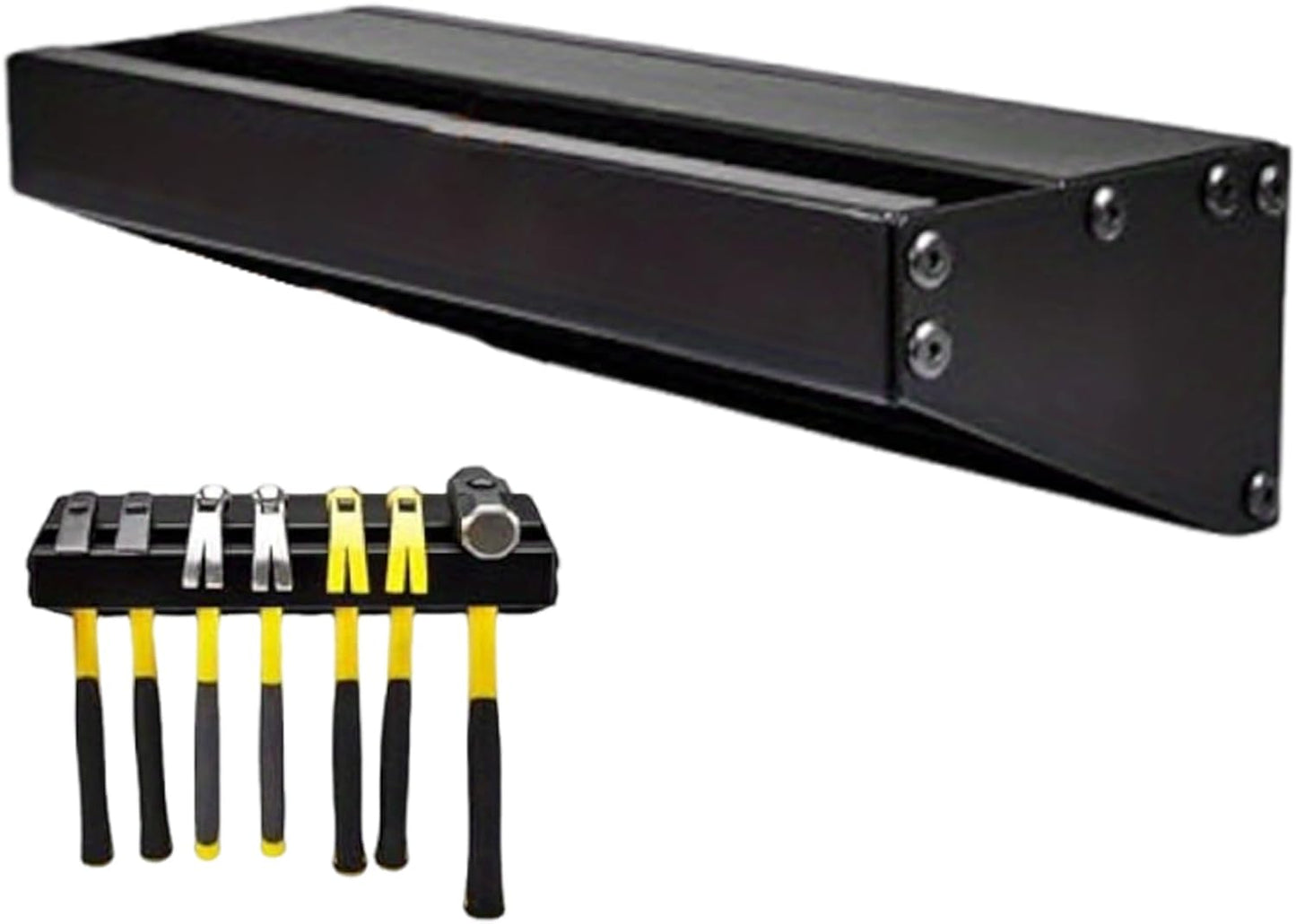  Tool Rack, Hammer Holder, Wall Installation With Compact Storage Function, Garage Utility Feature Workbench Efficiency, Mountable System For Job Site Use