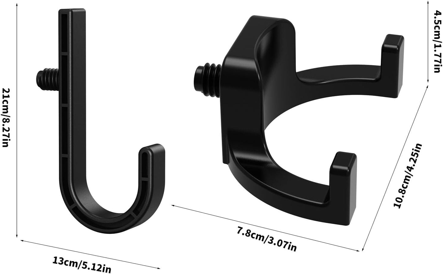  Un Lot De 6 Pièces De Fixation Robustes En Polystyrène Adaptées Aux Abris De Rangement. Parfait Pour Accrocher Des Outils, Des Escaliers Et Des équipements Lourds. Organisation Flexible Pour