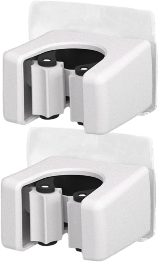  Support Mural Pour Serpillière | Lot De 2 Supports Muraux Gain De Place Robuste,Rangement Pour Outils De Nettoyage Salle De Bain,pour Pelle Aspirateur Gadgets Maison Bureau Dortoir