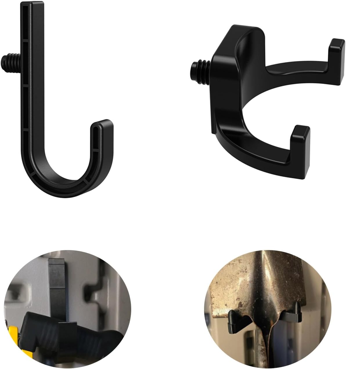  Un Lot De 6 Pièces De Fixation Robustes En Polystyrène Adaptées Aux Abris De Rangement. Parfait Pour Accrocher Des Outils, Des Escaliers Et Des équipements Lourds. Organisation Flexible Pour