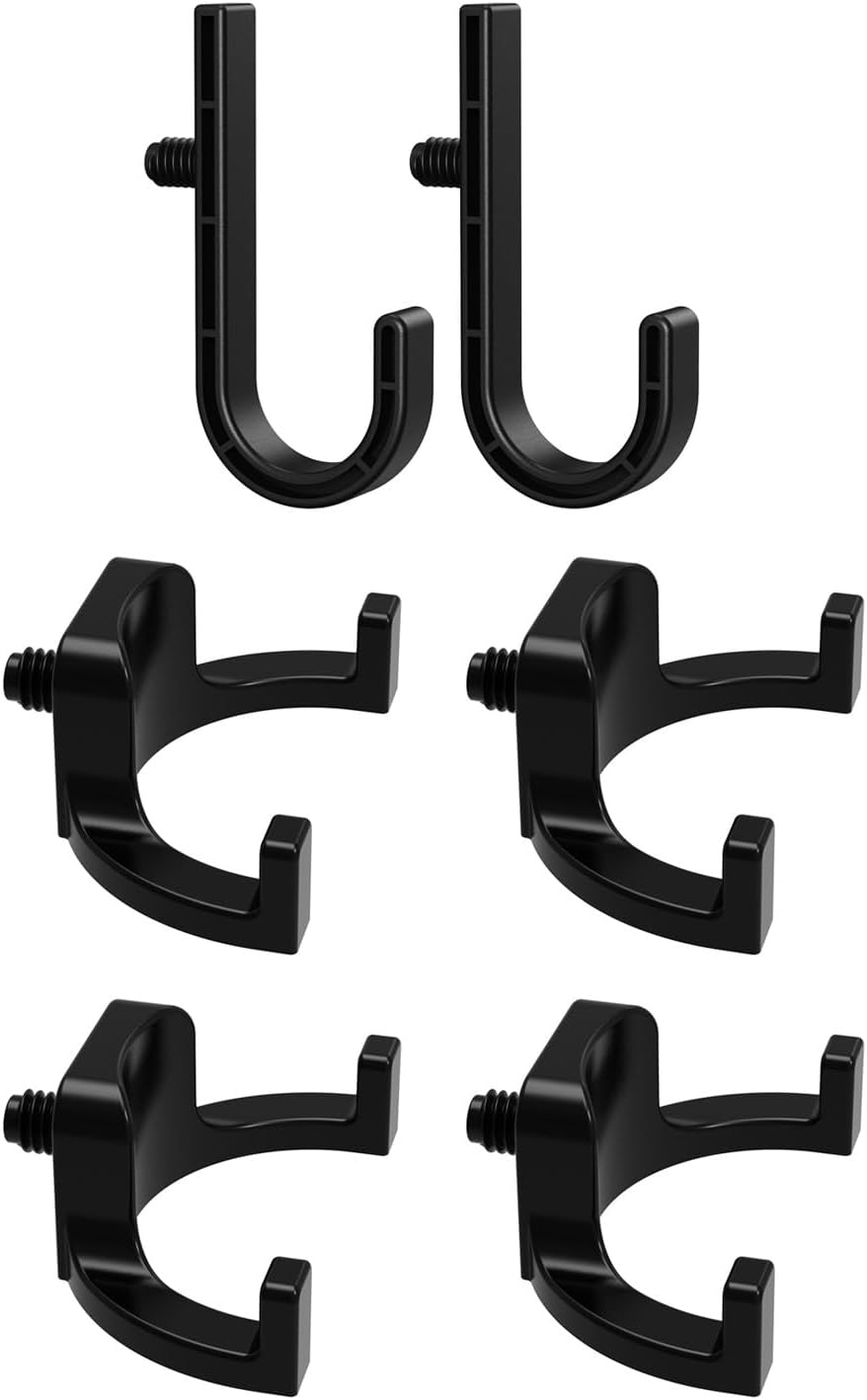  Lot De 6 Fixations Incurvées Et Fixées En Polystyrène Pour Rangement D'outils D'escaliers Et De Grands Objets Installation Lisse Sans Outils Nécessaires Perceuse ABS Fixations D'abri De
