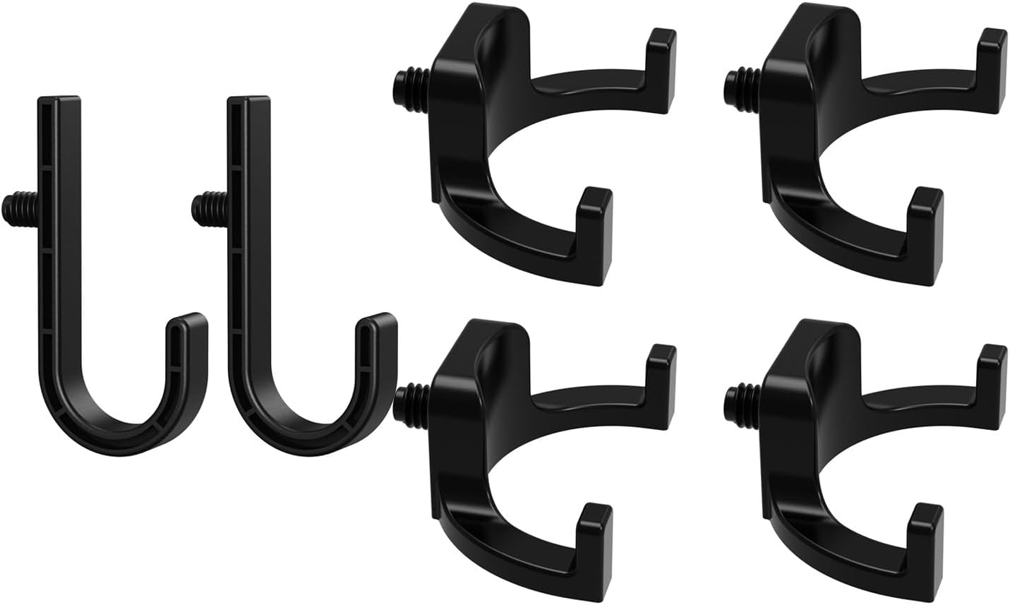  Lot De 6 Fixations Incurvées Et Fixées En Polystyrène Pour Rangement D'outils D'escaliers Et De Grands Objets Installation Lisse Sans Outils Nécessaires Perceuse ABS Fixations D'abri De