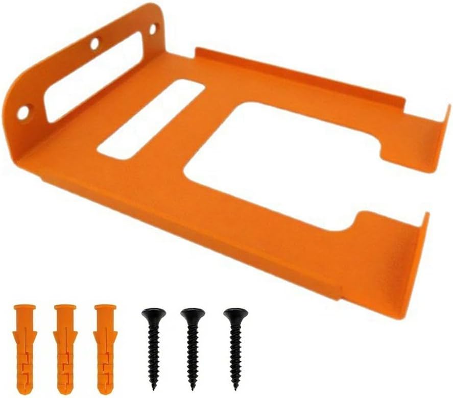  Support Mural Pour Tondeuse à Gazon - Support De Garage Pour Débroussailleuse Et Outils électriques De Jardin - Gain De Place Avec Matériel - Orange (1 Pièce)