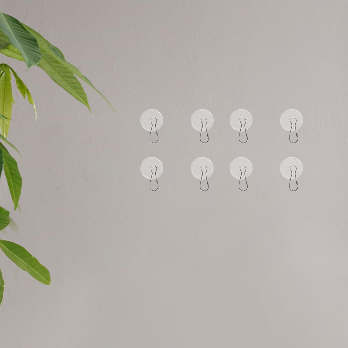  ULTECHNOVO 50 Pcs Crochets De Plafond Adhésifs 3 Cm Crochets Auto-adhésifs Pour Suspendre Posters Et Plantes Sans Perçage Réutilisables Pour Décorations D'intérieur