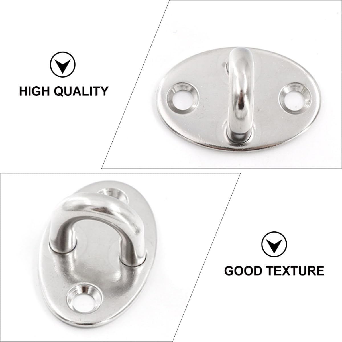  Healvian Crochets Suspendre En Acier Inoxydable Forme Simple Et Généreuse Résistants à Haute Température 10pcs Pour Rangement Pratique Et Murs En Céramique Lisse