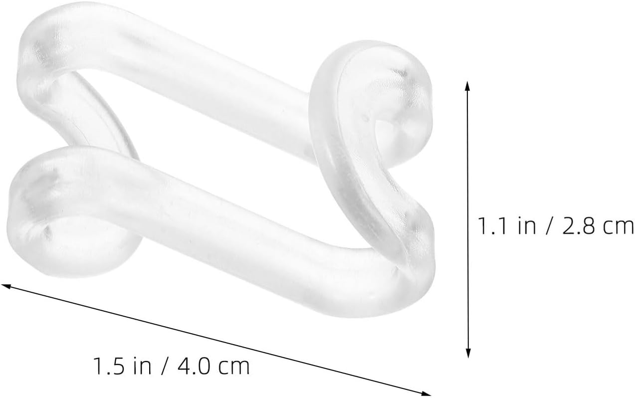  Ciieeo Lot De 30 Crochets De Connexion Transparents Pour Cintres, Connecteurs Empilables En Plastique Gain De Place, Organisateur De Placard Polyvalent Pour Rangement Des Vêtements