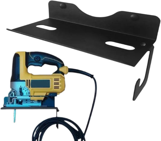 GENERIC Organiseur D'outils électriques – Support Mural Pour Scie Sauteuse Pour Garage | Construction En Fer Forgé Avec Design Robuste, Support De Rangement Mural, Support Compact Pour Atelier Et Sous-sol