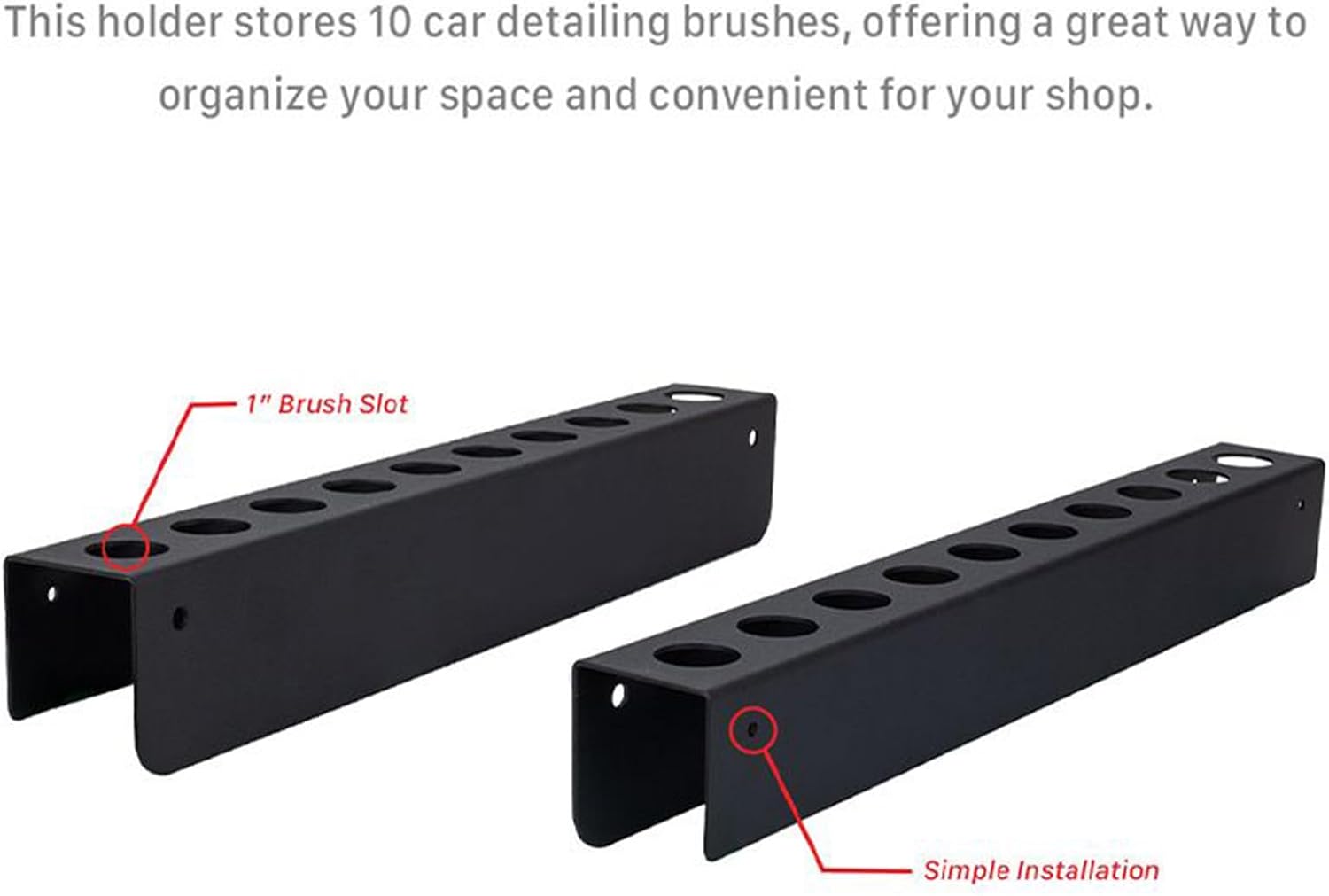 GENERIC Organiseur De Pinceaux De Détail, Organisateur Mural D'outils De Voiture, Organisation De Garage Pour Chambre Intérieure, Camion, Remorque, échelle, Jardin, Van, Espaces De Travail