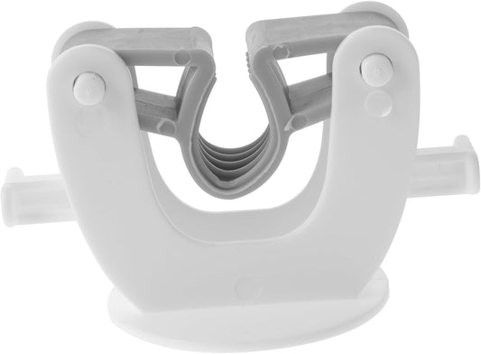 Ciieeo Lot De 2 Crochets Porte-balai En Plastique Blanc Autocollants, Étanches, Organisateurs Pratiques Pour Salle De Bain Cuisine, Support Mural Sans Perçage