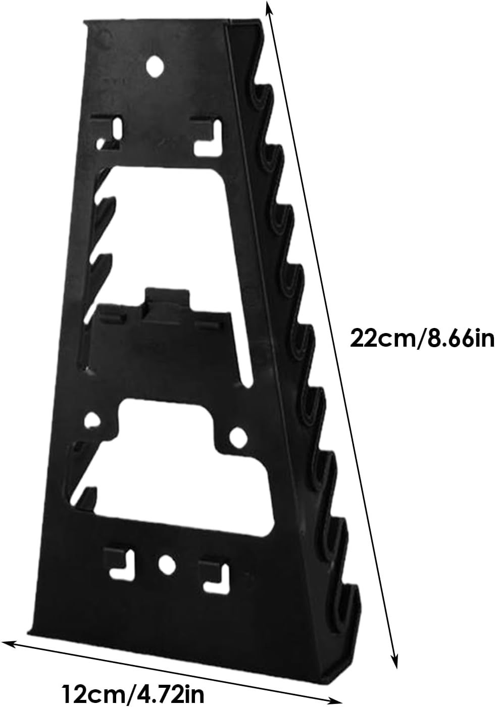  Générique Wrench Organizer, Heavy-Duty Tool Rack, 8.66x4.72 Inches Pegboard-Compatible Storage Tray, Screwdriver Stand Holder, Ideal For Garage, Repair Shop, Workshop And Living Room