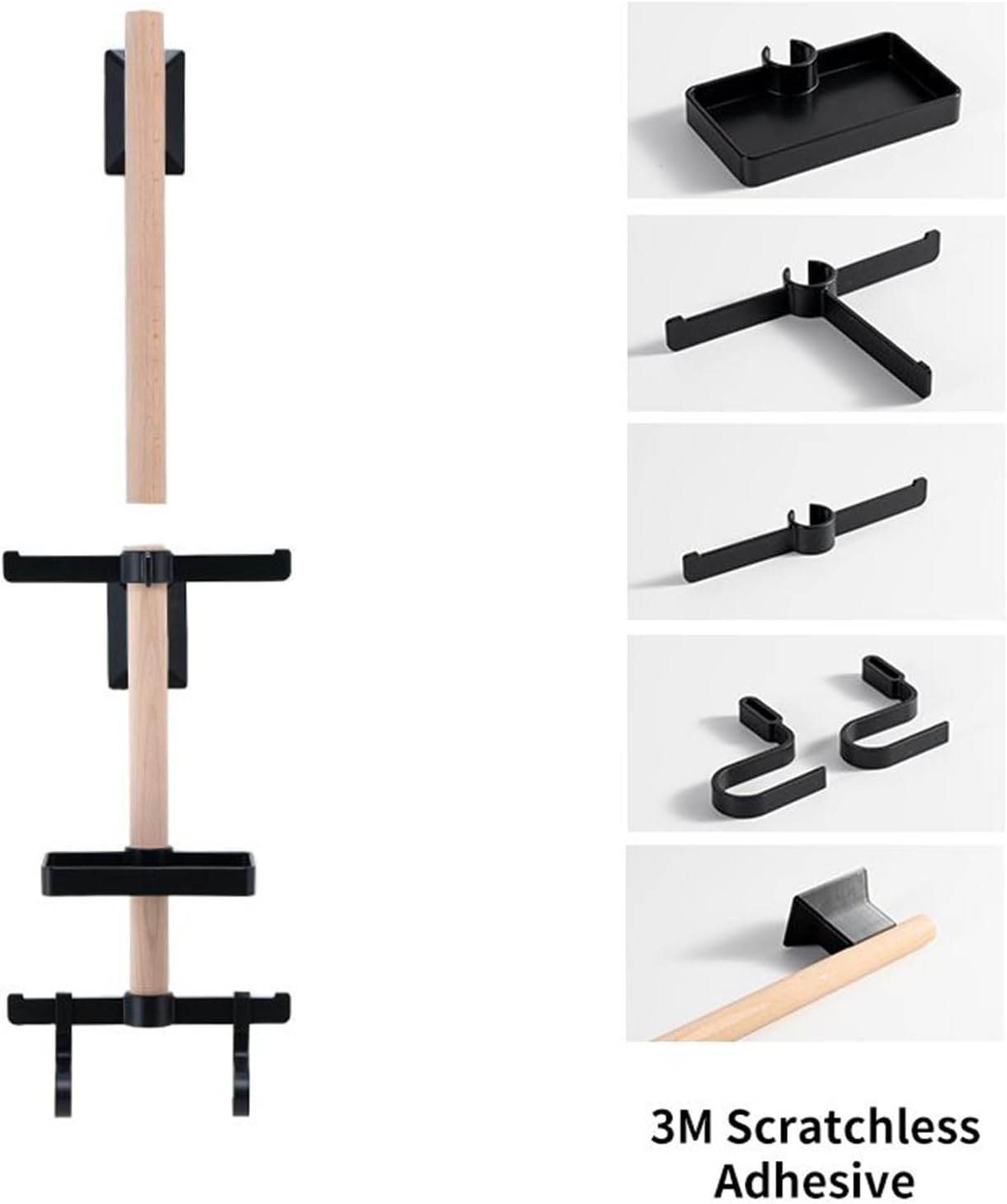  Generisch Support Mural Pour Casque De Vélo, Montage Mural, Gain De Place, Support De Casque De Vélo, Pour La Maison, Le Garage, L'intérieur, Le Salon, L'appartement, Le Mur, L'abri De Jardin, Les