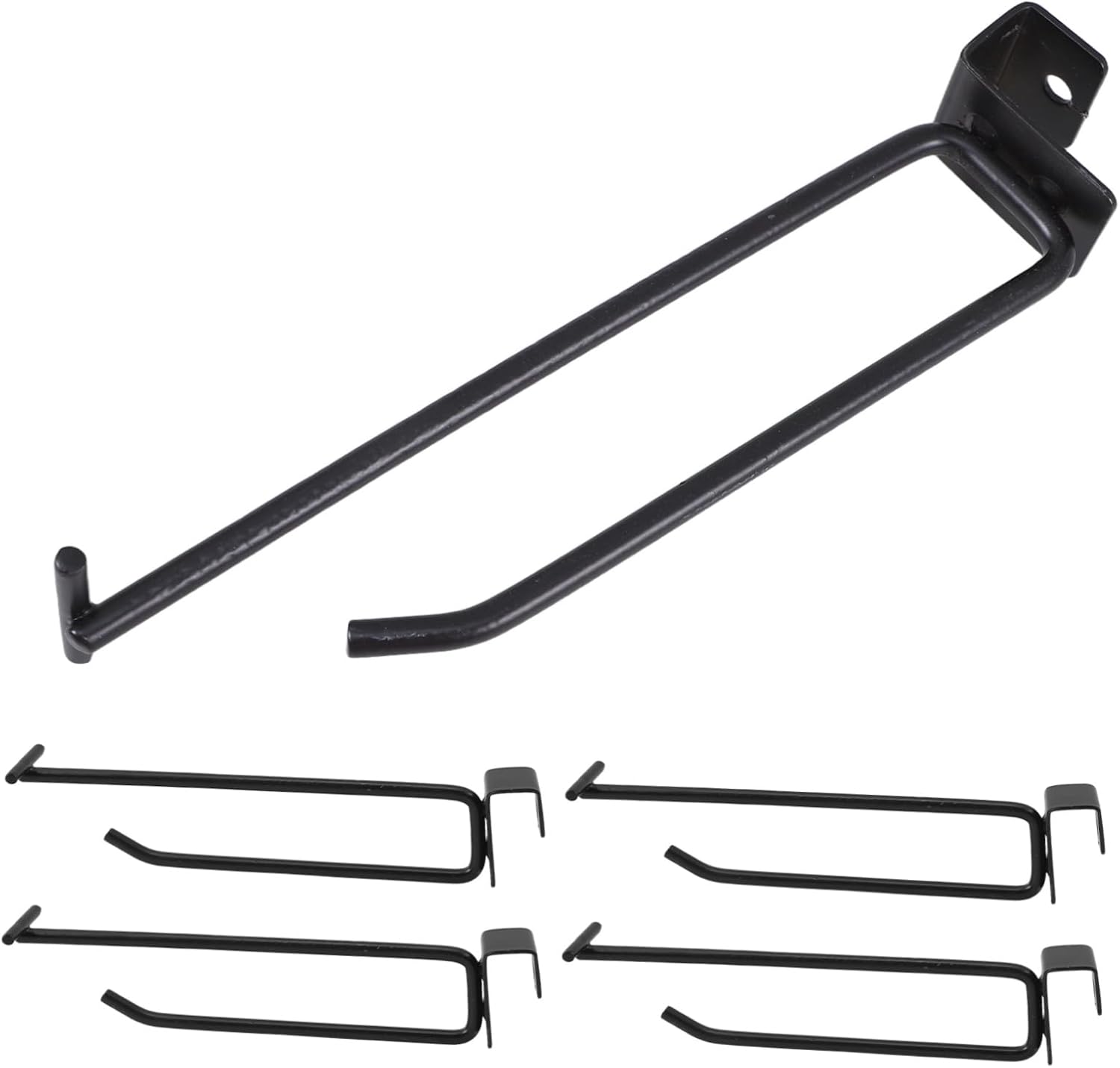  VALICLUD 5 Pièces Crochets De Rayonnage Métalliques Lourds Lot De Crochets Doubles Pour Étagères De Accroche Utilitaire Pour Suspension Snack Bijoux Et Rangement Mural