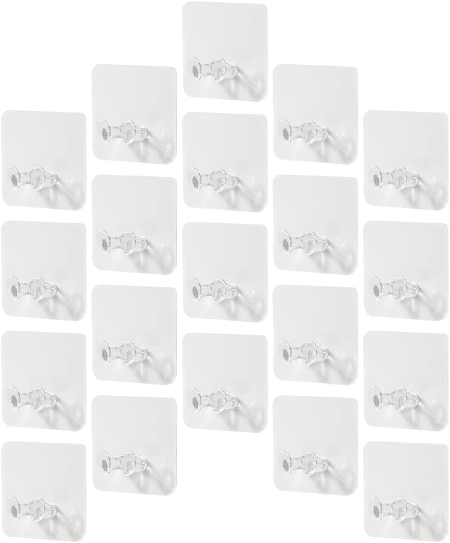  Cabilock Lot De 5 Supports Muraux Adhésifs Extensibles Multifonctionnels Solides Pour Éviter L'encombrement Du Bureau 20 Pièces X 5