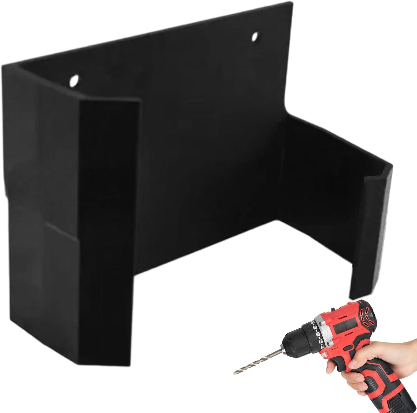  Générique Organisateur De Rangement Pour Outils Electriques | Rangement Mural Pour Outils De Jardin | Support De Garage Robust Pour Perceuse Visseuse Marteau Atelier Garage Jardin