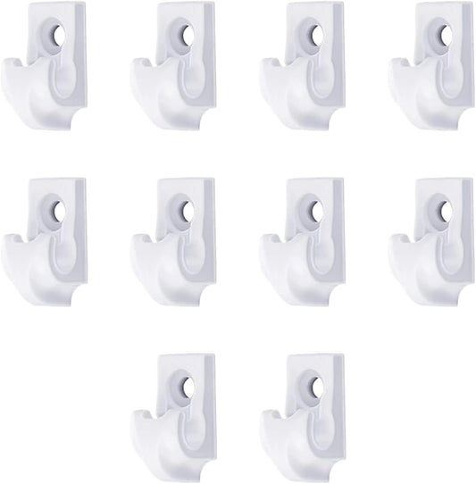 Générique Crochets Pour Guirlandes Lumineuses,Attaches Extérieures Pour Lumières | Lot De 10 Supports Étangs Résistants Déco Jardin Intérieur Stylisation Stable Rideaux Décoration Fêtiche Activités