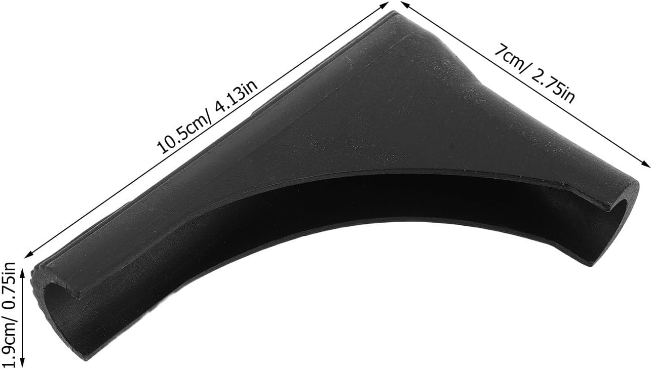  Zerodeko Housses Pour Pieds De Portant à Vêtements En Plastique Noir, Protection Antidérapante Et Résistante Pour Séchoir à Linge, Lot De 4, Adaptées Aux Sols Carrelés Et Espaces Partagés