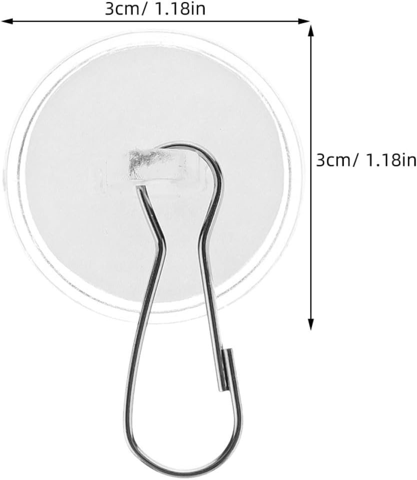  ULTECHNOVO 50 Pcs Crochets De Plafond Adhésifs 3 Cm Crochets Auto-adhésifs Pour Suspendre Posters Et Plantes Sans Perçage Réutilisables Pour Décorations D'intérieur
