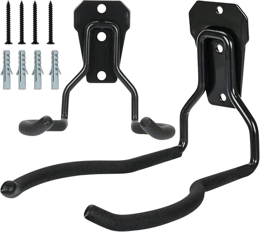  Porte-Outils De Jardin Mural,Noir Anti-Rouille Multifonction Économiseur D'Espace | Acier,Organisateur Polyvalent Gain De Place Avec Crochets Pour Système De Rangement Mural De Garage