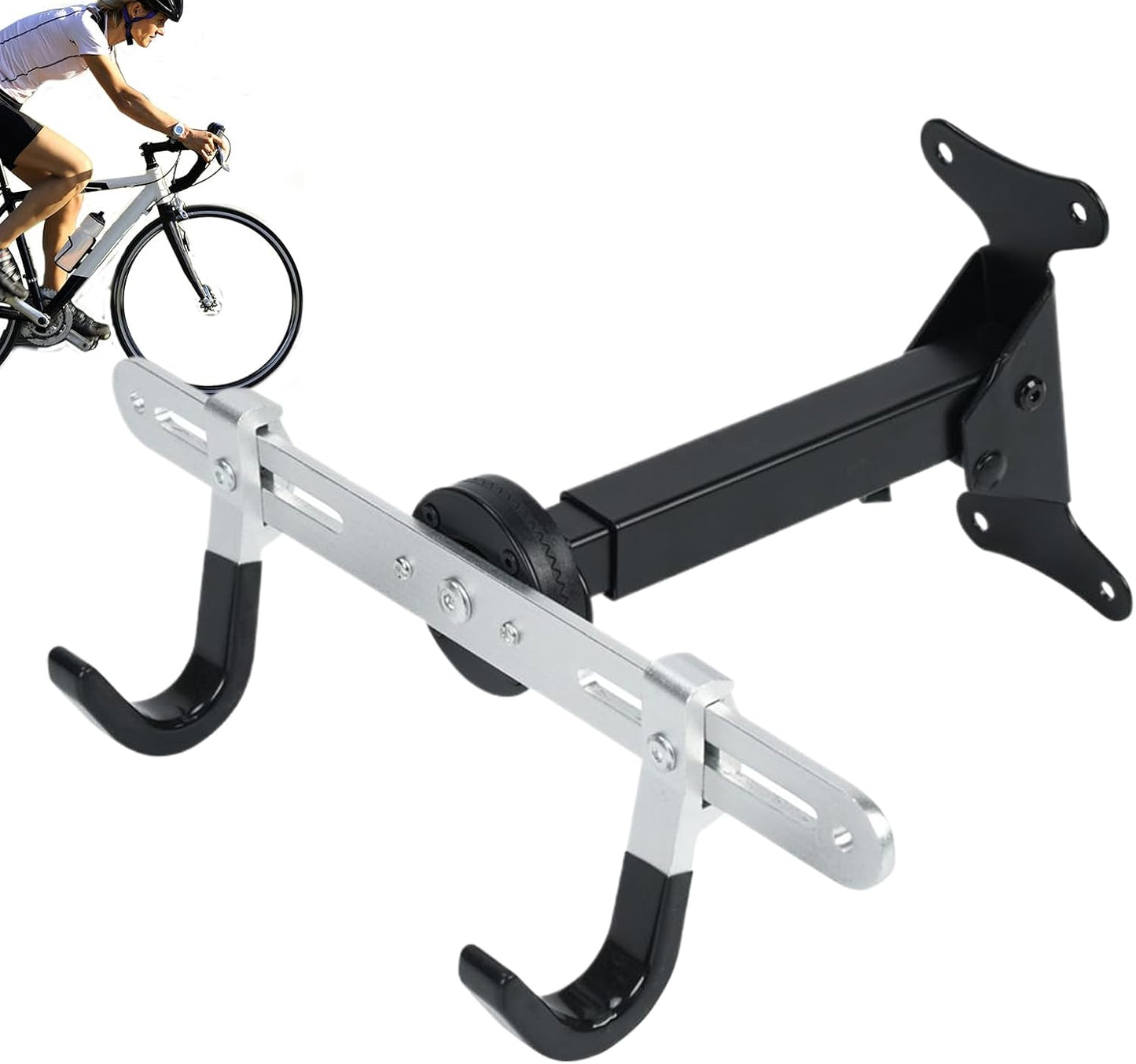  Générique Accroche-Vélo Mural | Support De Rangement Intérieur Pour Vélos,Organisateur Porte-Manteau Réglable Robuste Pour Atelier Exposition Rangement Intérieur Organisation Et Gain De Place à La