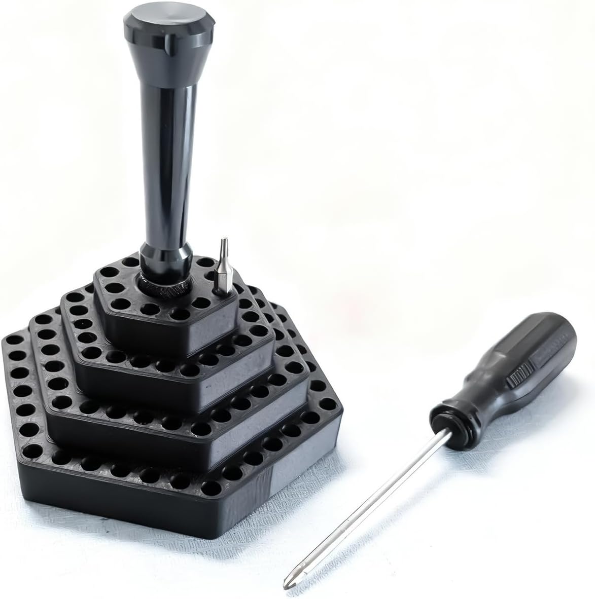 GENERIC Porte- Pour Perceuse, Hexagonaux De 4,8 Mm, Rangement D' , Pour Le Travail Du Bois, électricien, Construction, Charpentier électrique, Maison, Garage