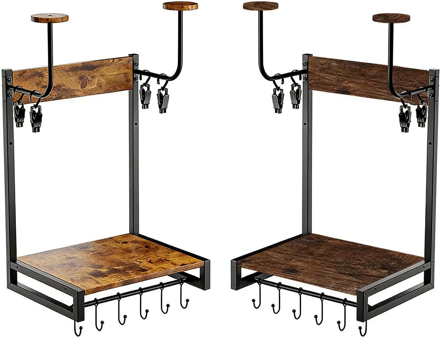  Support Mural En Bois Pour Rangement De Garage Et Décoration D'intérieur Avec Finition Naturelle