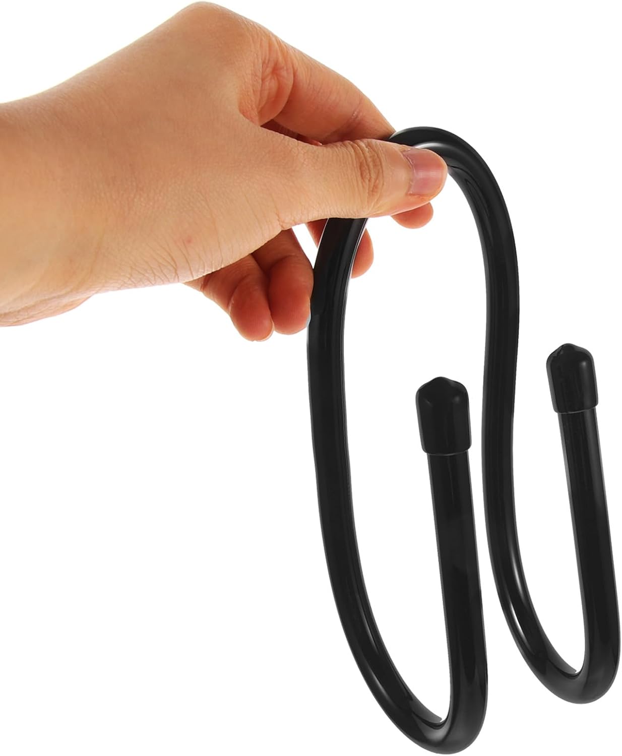  VALICLUD Lot De 6 Crochets Pour Clôture En Plastique Noir, Support Résistant Pour Accessoires De Piscine Et Outils, Pour Piscines Et Jardins, Gain De Place Assuré