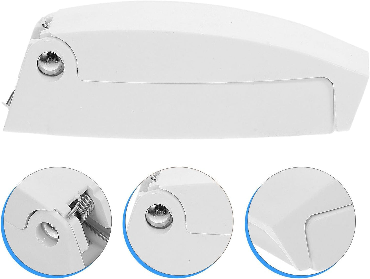  ULTECHNOVO Loquets De Trappe De VR Blanc En ABS, Support De Porte Pliable Pour Camping-Car, Lot De 2, Pour Yachts Et Bateaux Nautiques