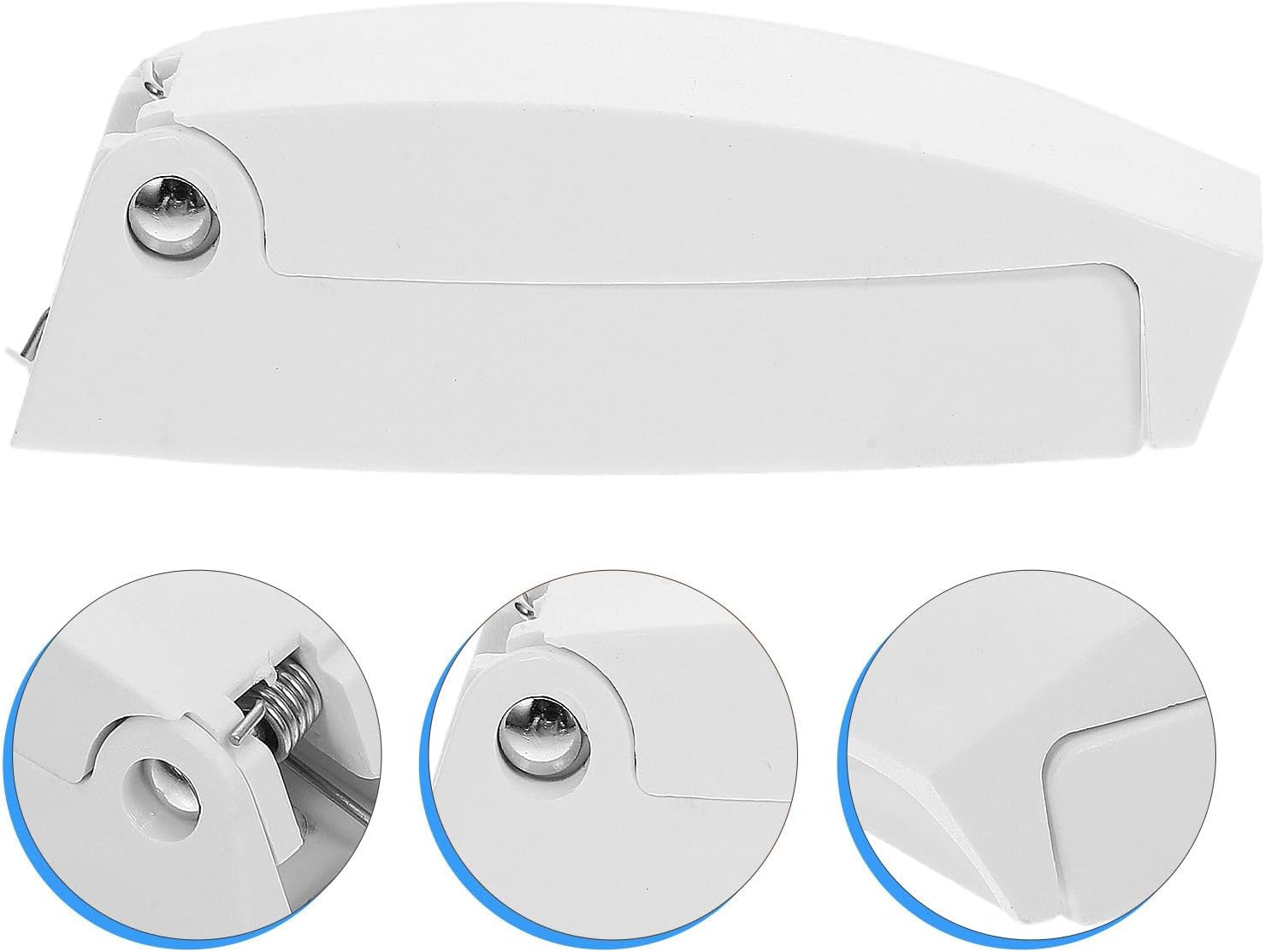  ULTECHNOVO Loquets De Trappe De VR Blanc En ABS, Support De Porte Pliable Pour Camping-Car, Lot De 2, Pour Yachts Et Bateaux Nautiques