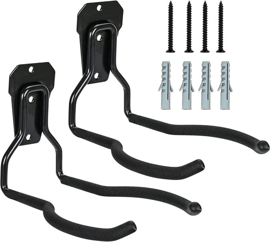  Generisch Crochet De Rangement Pour Garage - Noir - Protection Contre La Rouille - Pour Jardin, économie D'espace - Solution De Suspension Multifonction Pour Garage, Jardin, Abri De Jardin