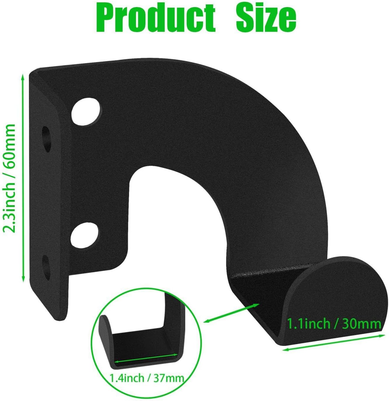  Chainsaw Holder, Chainsaw Wall Mount, Heavy Duty Metal Rack Storage Organizer, Secure Mounting Solution For Garage Workshop Garden Tools Patio Lawn Equipment Shed, 6x3cm