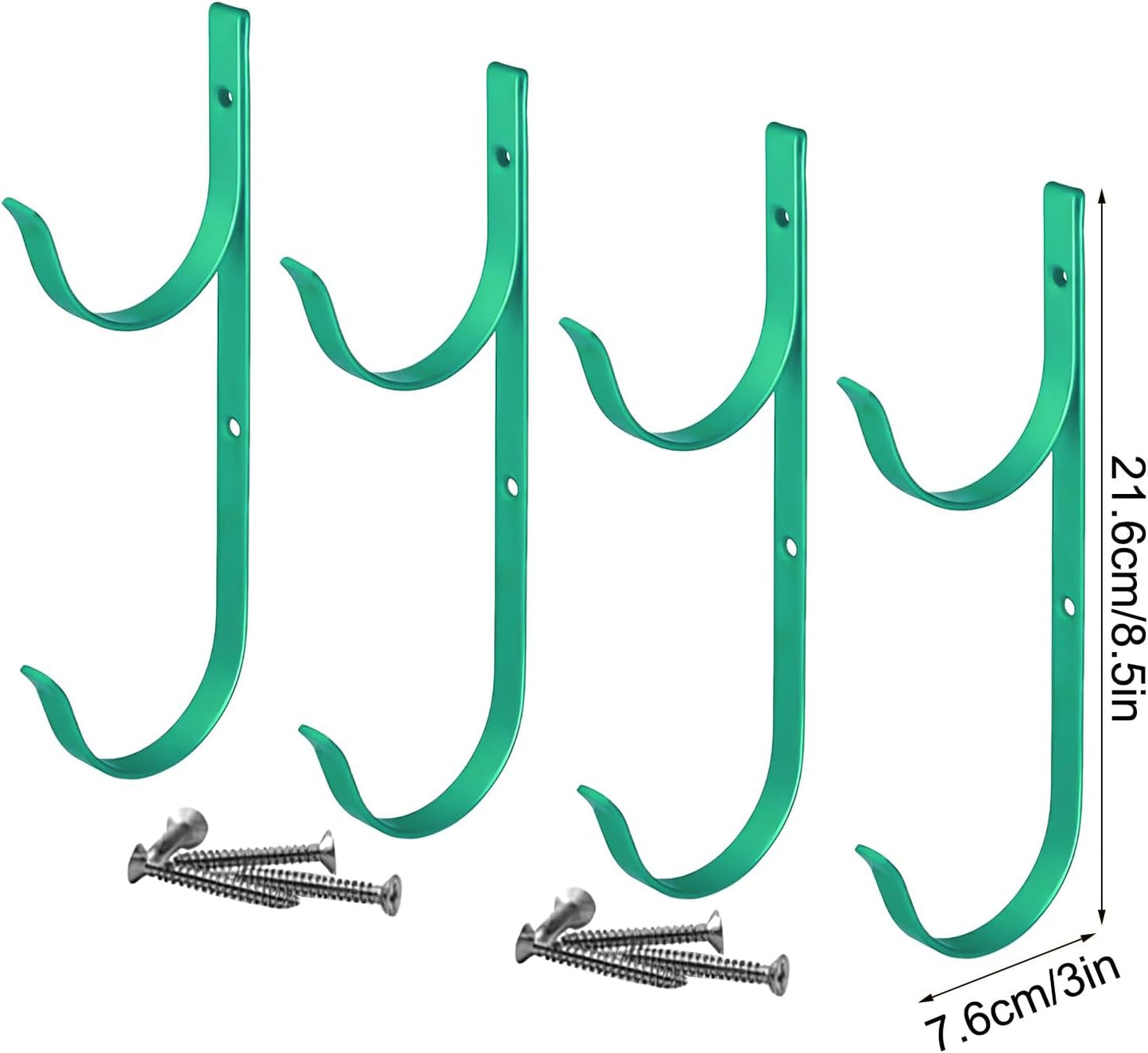  Crochets De Clôture De Piscine - 4 Pièces Outil De Cintre Multifonctionnel à Usage Lourd Pour équipement De Piscines Avec Fonction D'organisateur, Crochets Pour Les Tuyaux De Filets D'écumage