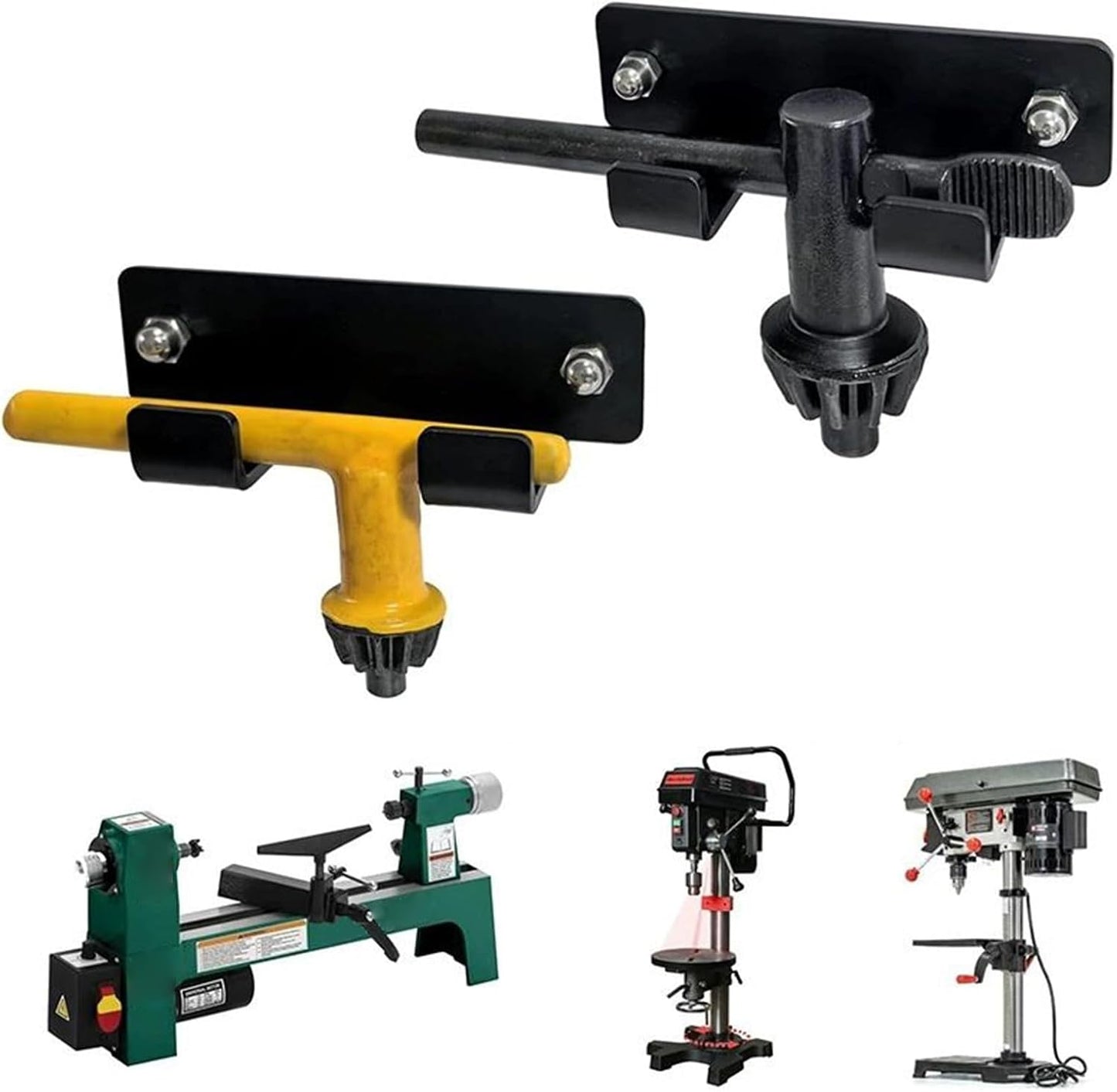 GENERIC Porte-clés Magnétique Pour Mandrin – Organiseur De Rangement Magnétique Pour Outils De Tour Et D'atelier | Construction En Acier Avec Matériel De Montage, Accessoire Mural En 2 Pièces, Pour Garage
