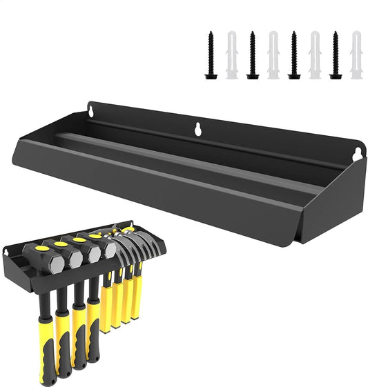  Support Mural Pour Marteau - Support Mural Pour Outils - Support De Rangement Pour Marteau - En Acier Robuste Pour Atelier, Abri De Jardin, Garage - Support Multifonction - 5 X 7 Cm - 280 G